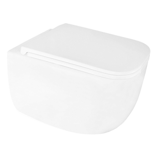 Сет AZARIO NEW-TS 1 инсталляция + Azario FOTE подвесной безободковый унитаз, слив "Скрытое Торнадо" с сиденьем микролифт + кнопка AZARIO NEW-TS черная механическая ABS пластик, (AZ-TS006T+AZ-116-UQ3+AZ-ABS-002-B)