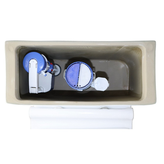 Унитаз-компакт Azario  Зено моноблок, AZ-1169 универсальный выпуск, двухрежимная арматура, нижний  подвод, сиденье