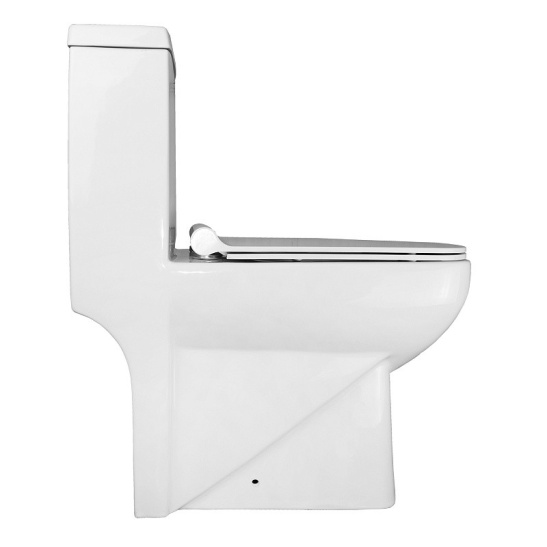 Унитаз-компакт Azario  Зено моноблок, AZ-1169 универсальный выпуск, двухрежимная арматура, нижний  подвод, сиденье