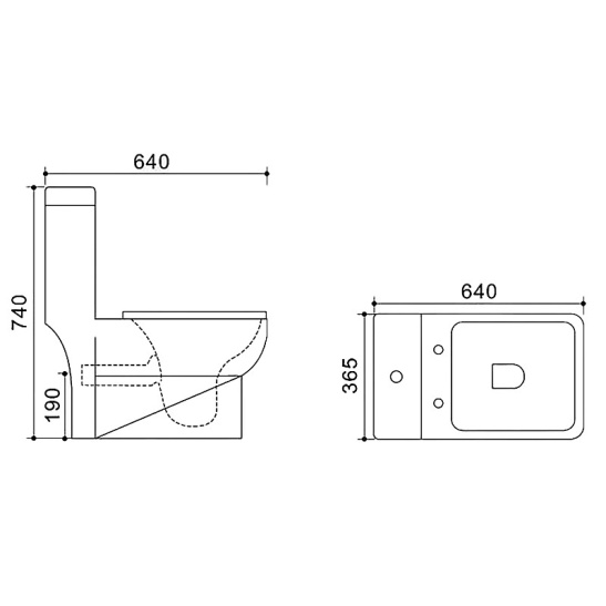 Унитаз-компакт Azario  Зено моноблок, AZ-1169 универсальный выпуск, двухрежимная арматура, нижний  подвод, сиденье