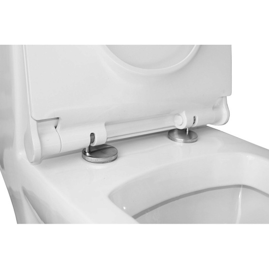 Унитаз-компакт Azario  Зено моноблок, AZ-1169 универсальный выпуск, двухрежимная арматура, нижний  подвод, сиденье