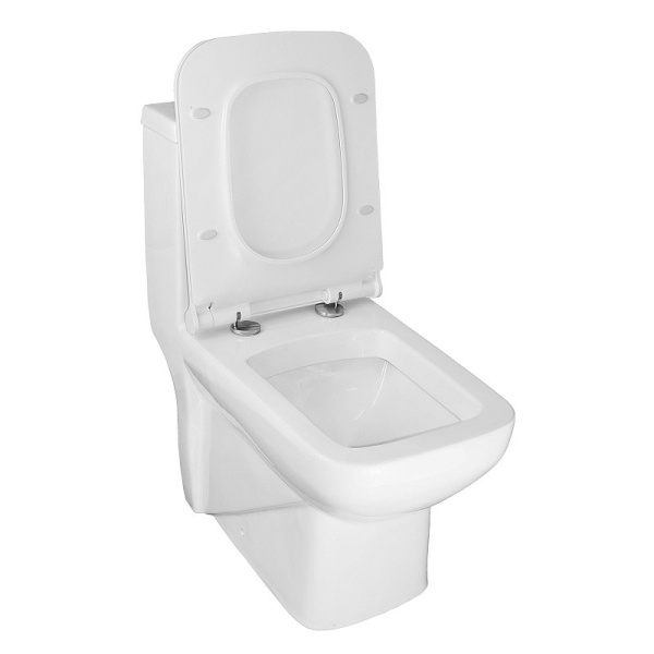 Унитаз-компакт Azario  Zeno моноблок, AZ-1169 универсальный выпуск, двухрежимная арматура, нижний  подвод, сиденье