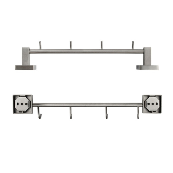 Вешалка с четырьмя с крючками прямая, 87205, GFmark, сатин, Санакс