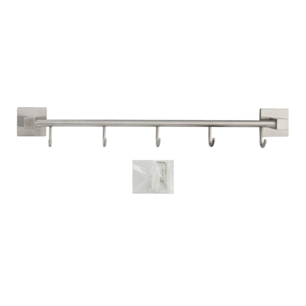 Вешалка с пятью с крючками прямая, 87206, GFmark, сатин, Санакс