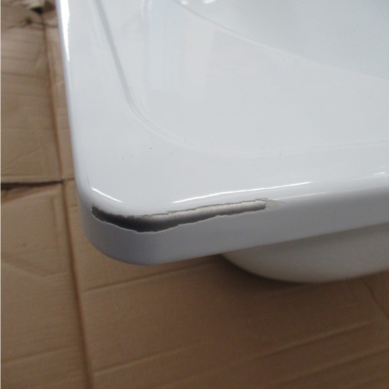 Ванна стальная 1600x700x400 мм, без ножек, белый, строительная №48 уцененная (г. Екатеринбург)