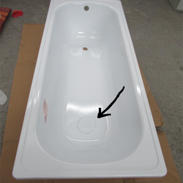 Ванна стальная 1700x700x400 мм, без ножек, белая, Antika №49 уцененная (г. Екатеринбург)