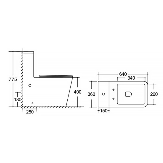 Унитаз-компакт Azario  Аванти безободковый моноблок, AZ-6203, система смыва Tornado, универсальный выпуск, двухрежимная арматура, нижний  подвод, сиденье с микролифтом