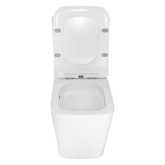 Унитаз-компакт Azario  Аванти безободковый моноблок, AZ-6203, система смыва Tornado, универсальный выпуск, двухрежимная арматура, нижний  подвод, сиденье с микролифтом