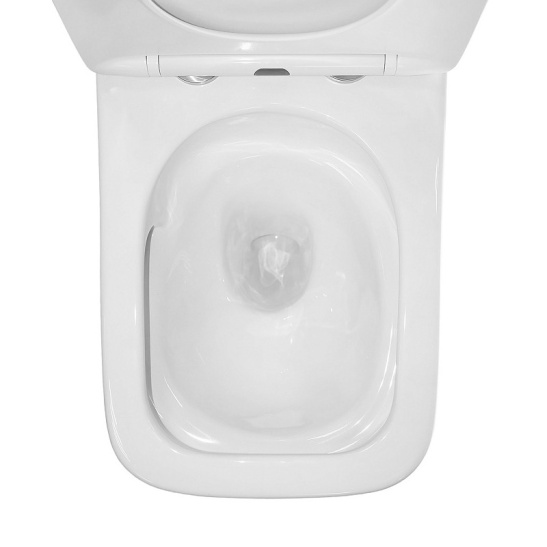 Унитаз-компакт Azario  Аванти безободковый моноблок, AZ-6203, система смыва Tornado, универсальный выпуск, двухрежимная арматура, нижний  подвод, сиденье с микролифтом