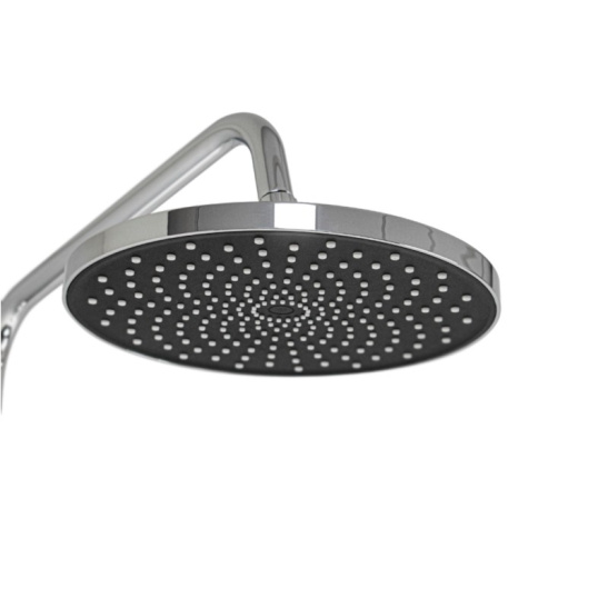 Стойка душевая тропический душ, с двумя лейками, с термостатом, хром, 3107-CR, GFmark, Санакс