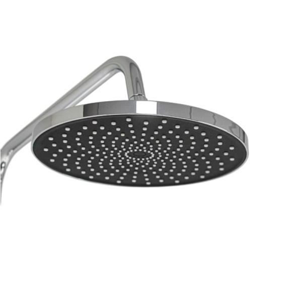 Стойка душевая тропический душ, с двумя лейками, с термостатом, хром, 3107-CR, GFmark, Санакс