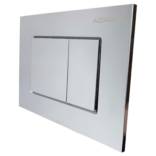 Сет AZARIO NEW-TS 1 инсталляция + Azario UNO подвесной безободковый унитаз с сиденьем микролифт + кнопка AZARIO NEW-TS хром глянец (квадратная) пластик (AZ-TS006T+AZ-2380+AZ-ABS-001-CH)