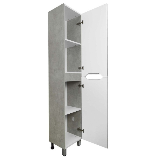 Пенал "Florena 360 правый (арт. CS00087006)" 1800x360x300 мм, пленка ПВХ, светлый бетон 