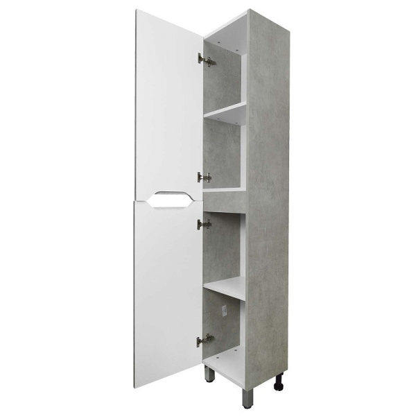 Пенал "Florena 360 левый (арт. CS00087005)" 1800x360x300 мм, пленка ПВХ, светлый бетон 