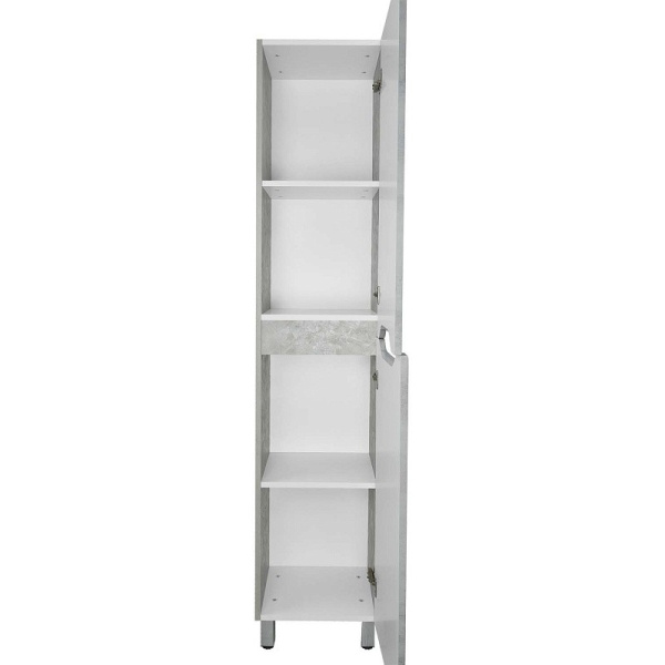 Пенал "Florena 360 правый (арт. CS00087006)" 1800x360x300 мм, пленка ПВХ, светлый бетон 