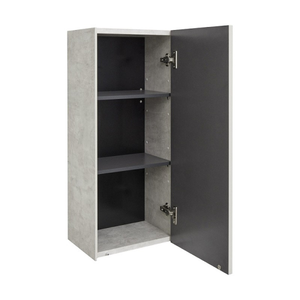 Шкаф "Сохо подвесной (арт. 1A258403AJ9A0)" 800x350x250 мм, пленка ПВХ, слэйт/галька серая, ГОСТ 16371-93