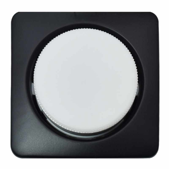 Светильник точечный General (661302) черный квадрат объемный GX53 