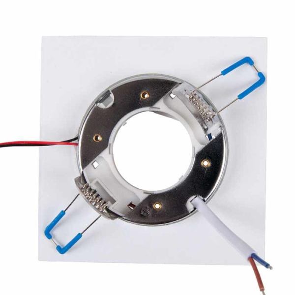 Светильник точечный General (661203) белый квадрат объемный GX53 