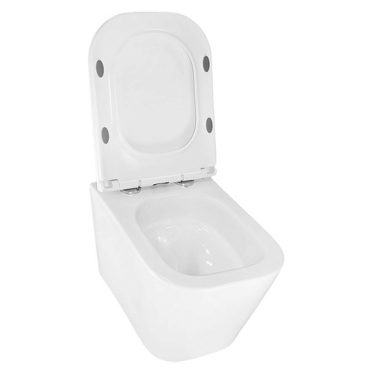 Сет AZARIO NEW-TS 1 инсталляция + Azario ESCONDA смыв Торнадо скрытое подвесной безободковый унитаз с быстросъемным сиденьем микролифт+кнопка AZARIO NEW-TS мех, дв. смыв, квадрат. кнопки, ABS пластик, хром (AZ-TS006T+AZ-2805E+AZ-ABS-002-CH)