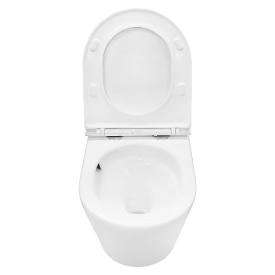 Сет AZARIO NEW-TS 1 инсталляция + Azario VELA смыв Торнадо подвесной безободковый унитаз с быстросъемным сиденьем микролифт + кнопка AZARIO NEW-TS мех., дв. смыв, круглые кнопки, нерж. сталь 304, хром (AZ-TS006T+AZ-2480+AZ-SS-002-CH)