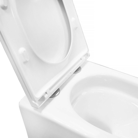 Сет AZARIO NEW-TS 1 инсталляция + Azario VELA смыв Торнадо подвесной безободковый унитаз с быстросъемным сиденьем микролифт + кнопка AZARIO NEW-TS мех., дв. смыв, круглые кнопки, нерж. сталь 304, хром (AZ-TS006T+AZ-2480+AZ-SS-002-CH)