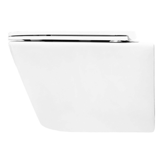 Сет AZARIO NEW-TS 1 инсталляция + Azario VELA смыв Торнадо подвесной безободковый унитаз с быстросъемным сиденьем микролифт + кнопка AZARIO NEW-TS мех., дв. смыв, круглые кнопки, нерж. сталь 304, хром (AZ-TS006T+AZ-2480+AZ-SS-002-CH)