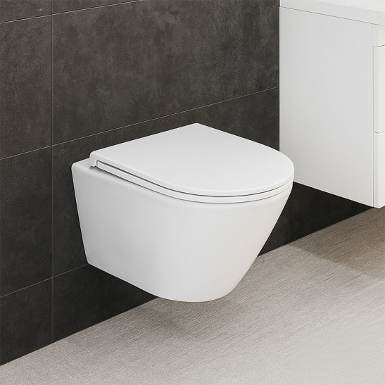 Сет AZARIO NEW-TS 1 инсталляция + Azario VELA смыв Торнадо подвесной безободковый унитаз с быстросъемным сиденьем микролифт + кнопка AZARIO NEW-TS мех., дв. смыв, круглые кнопки, нерж. сталь 304, хром (AZ-TS006T+AZ-2480+AZ-SS-002-CH)