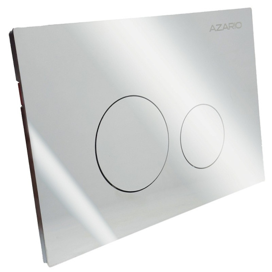 Сет AZARIO NEW-TS 1 инсталляция + Azario VELA смыв Торнадо подвесной безободковый унитаз с быстросъемным сиденьем микролифт + кнопка AZARIO NEW-TS мех., дв. смыв, круглые кнопки, нерж. сталь 304, хром (AZ-TS006T+AZ-2480+AZ-SS-002-CH)