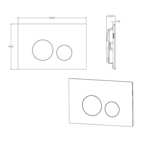 Сет AZARIO NEW-TS 1 инсталляция + Azario VELA смыв Торнадо подвесной безободковый унитаз с быстросъемным сиденьем микролифт + кнопка AZARIO NEW-TS мех., дв. смыв, круглые кнопки, нерж. сталь 304, хром (AZ-TS006T+AZ-2480+AZ-SS-002-CH)