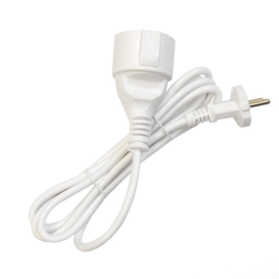 Удлинитель-шнур DOMTOK (2335) 1 место 2м белый 10А 2200Вт IP54 ПВС 2*1 