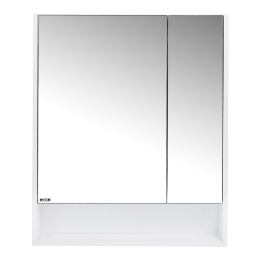 Зеркальный шкаф "Мальта 80 правый/левый (арт. VMAL80BEL-ZSH)", 850x800x134 мм, белый, с полочкой