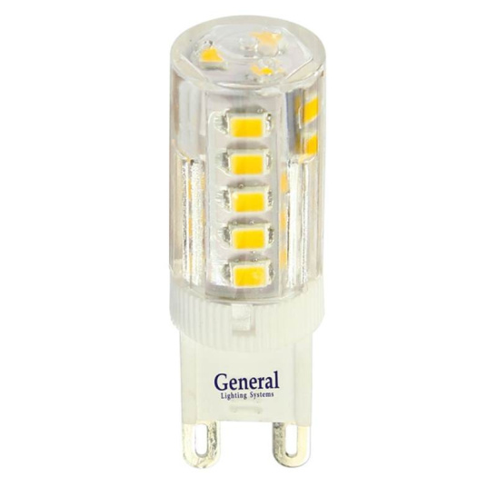Лампа светодиодная General JCD (капсула) 5 Вт G9 6500К 325 Лм 220В (685036)
