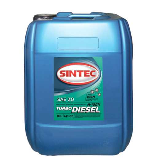 Масло моторное Sintec М-10ДМ SAE 30, 10 л, минеральное, (двиг. турбодизельный), УЦЕНКА!!! (16.02.2021 изгот.)***