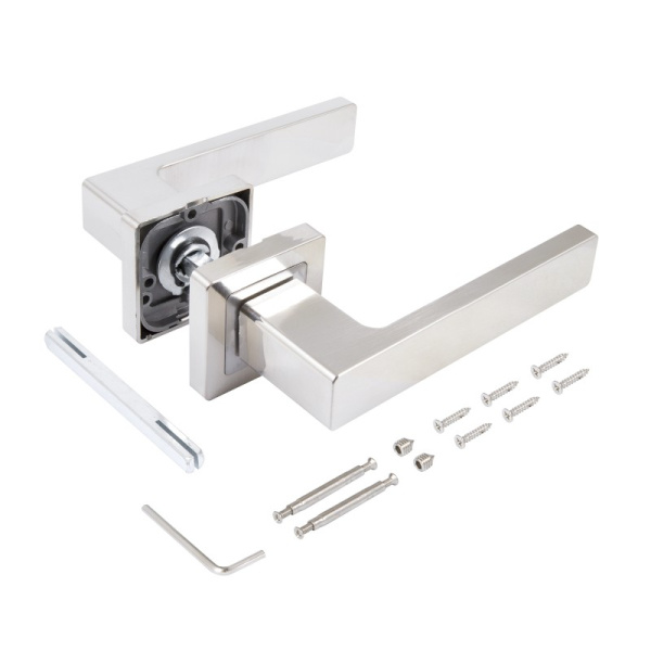 Ручка дверная Р 72 SN матовый никель СТАНДАРТ, Китай