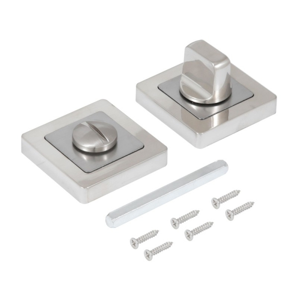 Завертка сантехническая квадратная к ручкам СТАНДАРТ P-BK-S1 SN матовый никель СТАНДАРТ, Китай