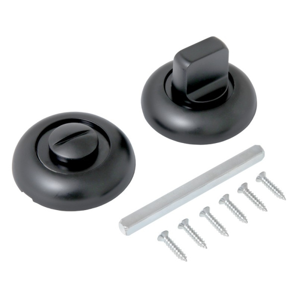 Завертка сантехническая к ручкам СТАНДАРТ P-BK-R1 BL матовый черный СТАНДАРТ, Китай