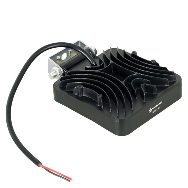 Фара светодиодная (12/24В.) ("ALED140") квадратная, КОМБИНИРОВАННЫЙ СВЕТ (направленный 30° + рассеянный 60°), пылевлагозащита IP67, алюмин. корпус, OFF-Road ("AIRLINE")