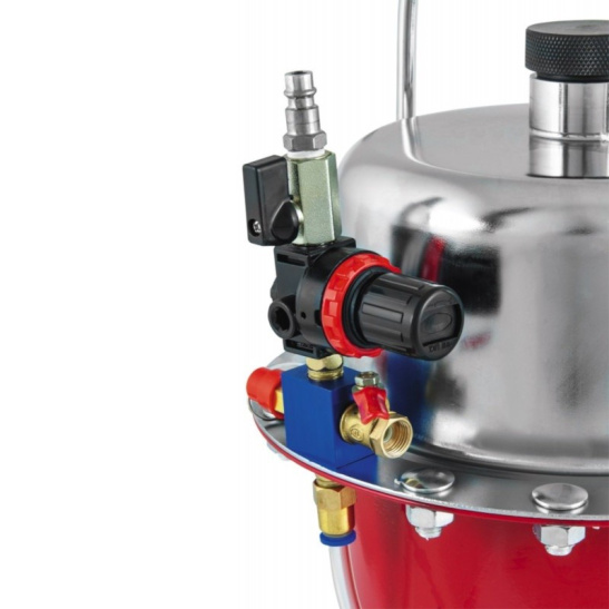 Приспособление с пневматическим приводом для замены тормозной жидкости в наборе с аксессуарами (PBB2K) (оригинал "Thorvik")