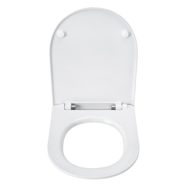 Унитаз-компакт Santek Остин Лайт Soft SLIM (тонкое сиденье), 1WH501877, горизонтальный выпуск, двухрежимная  арматура OLIVEIRA, нижний  подвод, сиденье с микролифтом