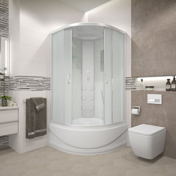 Душевая кабина 900x900x2150 мм, Erlit ER3509TPF-C3-RUS, Россия