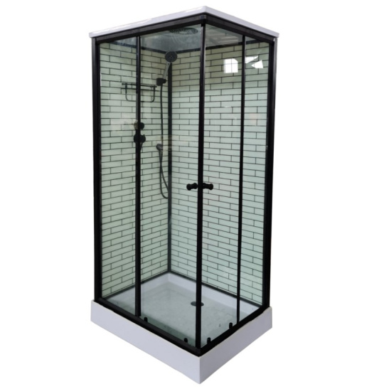 Душевая кабина 1000x800x2150 мм, Дана ДАНА-38К, рисунок "кирпич белый", Китай