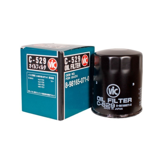 Фильтр очистки масла (C-529) ("VIC") ISUZU D-Max (ОЕМ: 5-87615000-0, 8-98165-071-0, C15671, C0076, C529)