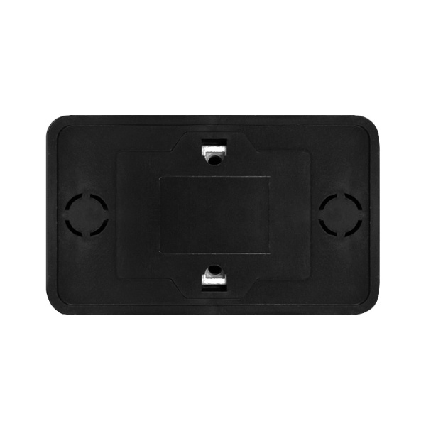 Розетка "ОЛИМП" (2215) 2-ая черная УНИВЕРСАЛ 