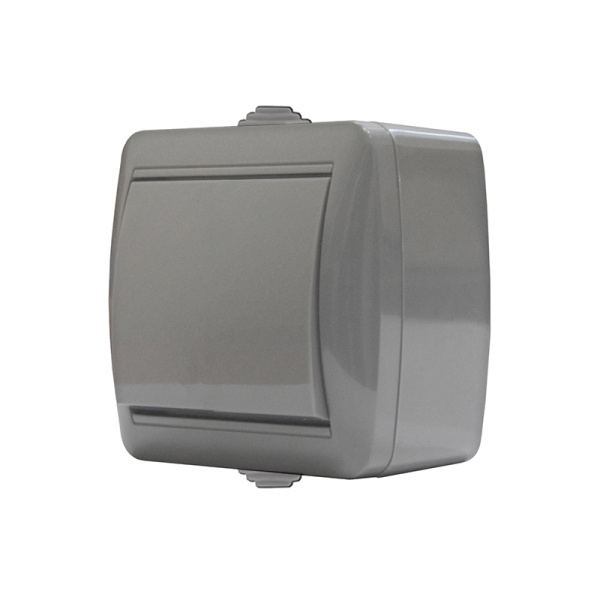 Выключатель "КЛИО" (K2221-Gr) 1КЛ серый УНИВЕРСАЛ 