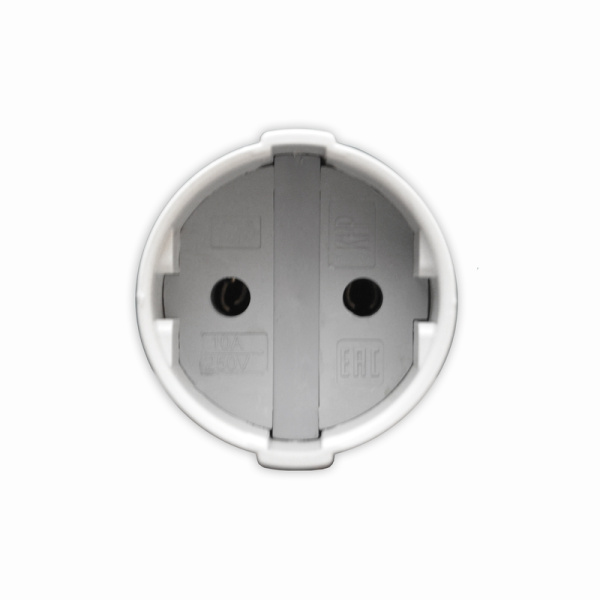 Штепсельное гнездо UNIVersal (А115) белое 10А 250В (еврослот)