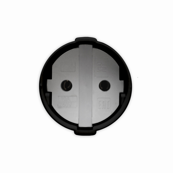 Штепсельное гнездо UNIVersal (А0115) черное 10А 250В (еврослот)