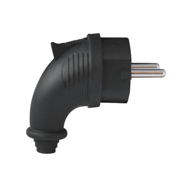 Вилка угловая UNIVersal (1241) З/К каучук 16А 250В IP44