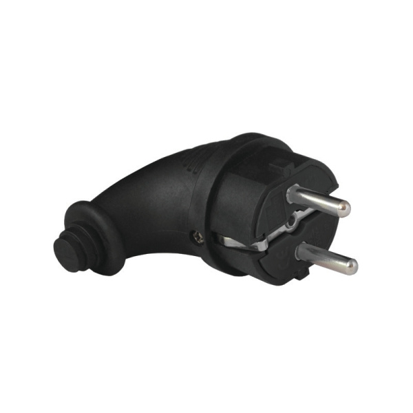 Вилка угловая UNIVersal (1241) З/К каучук 16А 250В IP44