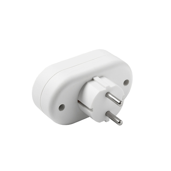 Разветвитель DOMTOK (2651) 2 места плоский белый 10А 2200Вт 