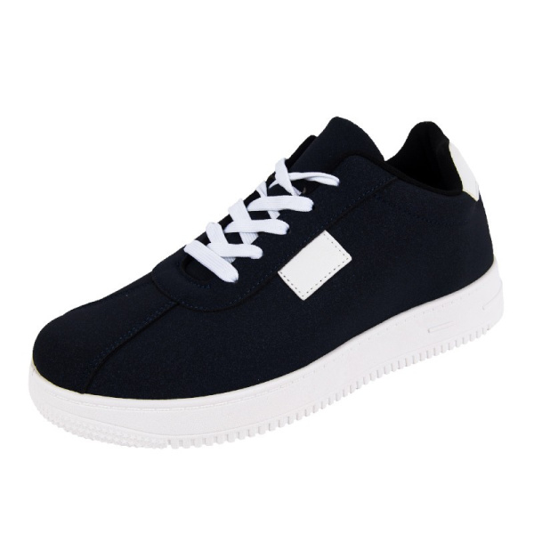 Ботинки типа "кроссовых" велюр/ПВХ р.39 цв.темно-синий арт.БК-С